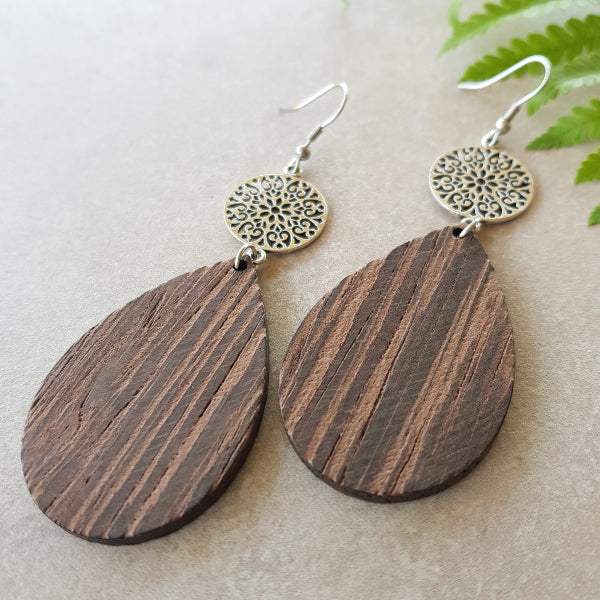 Rustic Filigree Tear Drops