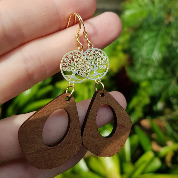 Walnut Tree Dangles - Gold