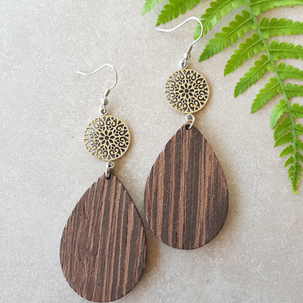 Rustic Filigree Tear Drops