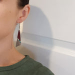 Long Drops #2 - Wood & Resin Earrings