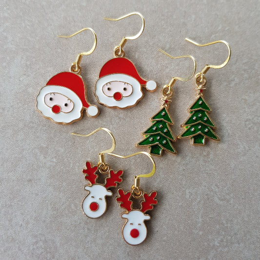 Christmas Earring Pack - Gold