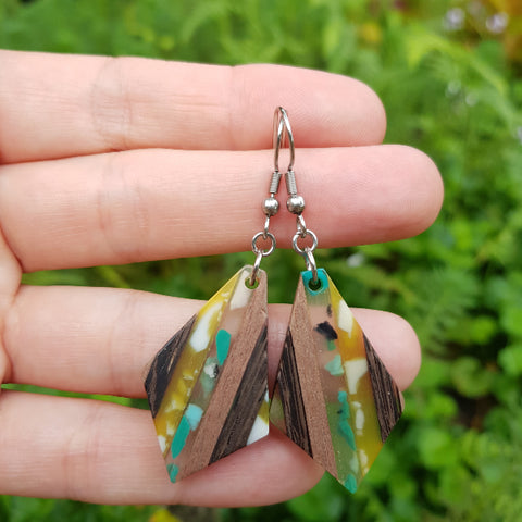 Wood + Resin Earrings